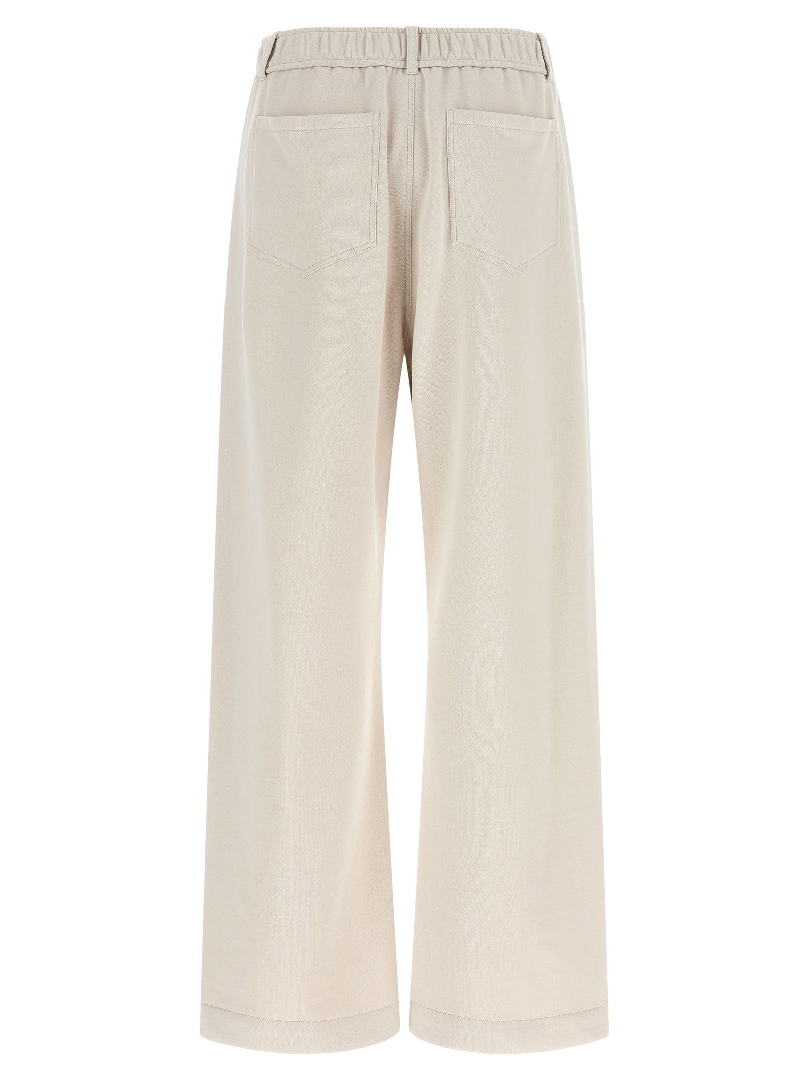 Brunello Cucinelli Smooth Sweatshirt Joggers Beige
