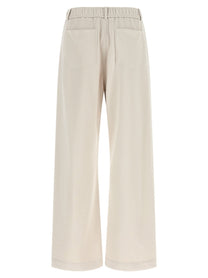 Brunello Cucinelli Smooth Sweatshirt Joggers Beige