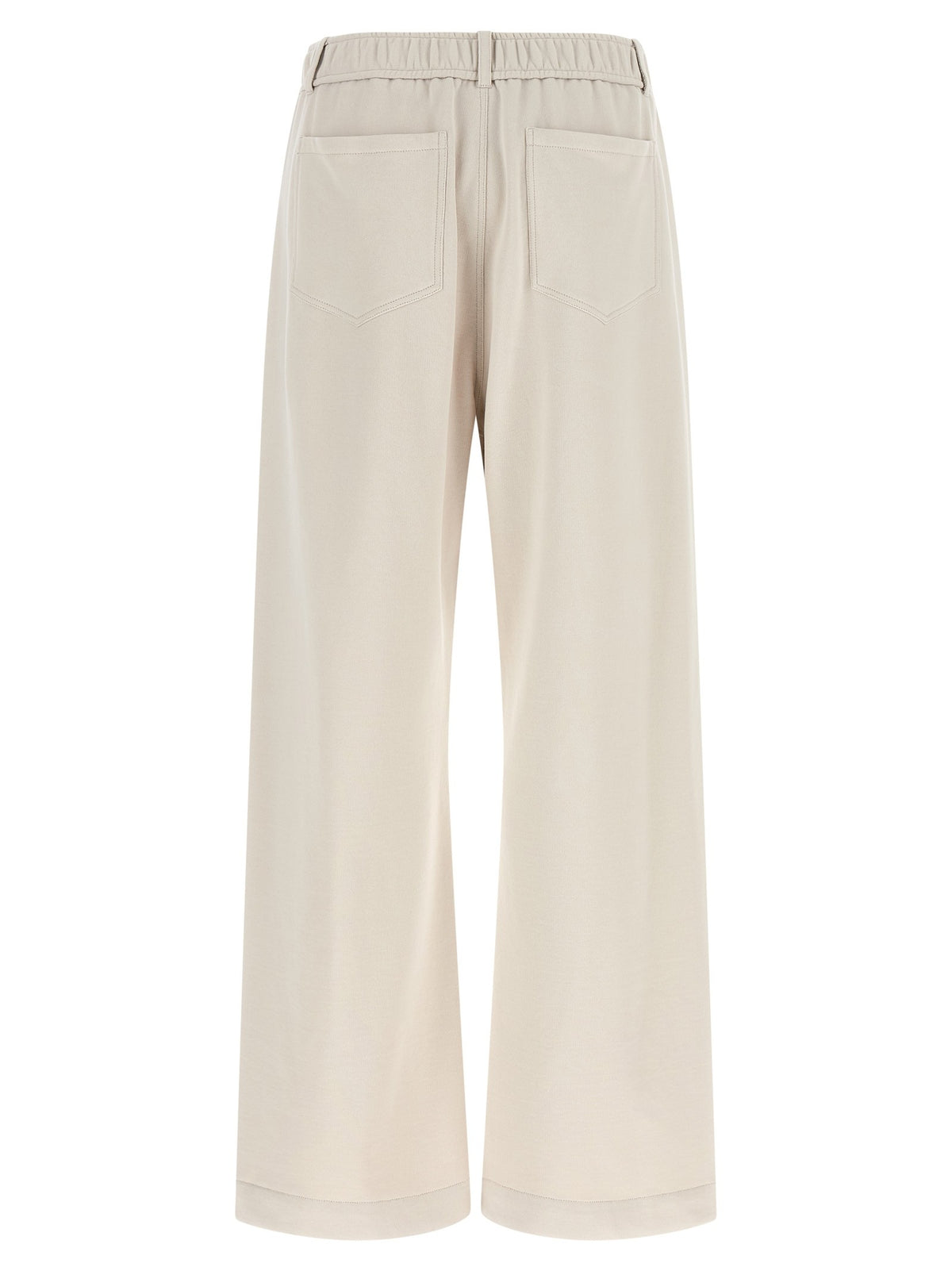 Brunello Cucinelli Smooth Sweatshirt Joggers Beige