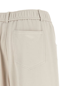 Brunello Cucinelli Smooth Sweatshirt Joggers Beige
