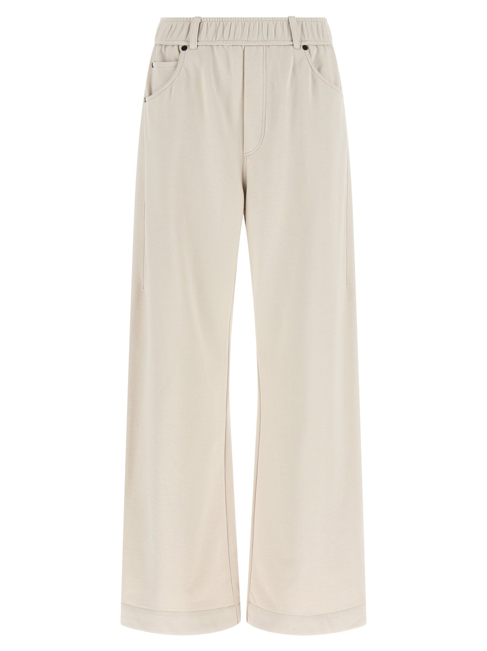 Brunello Cucinelli Smooth Sweatshirt Joggers Beige