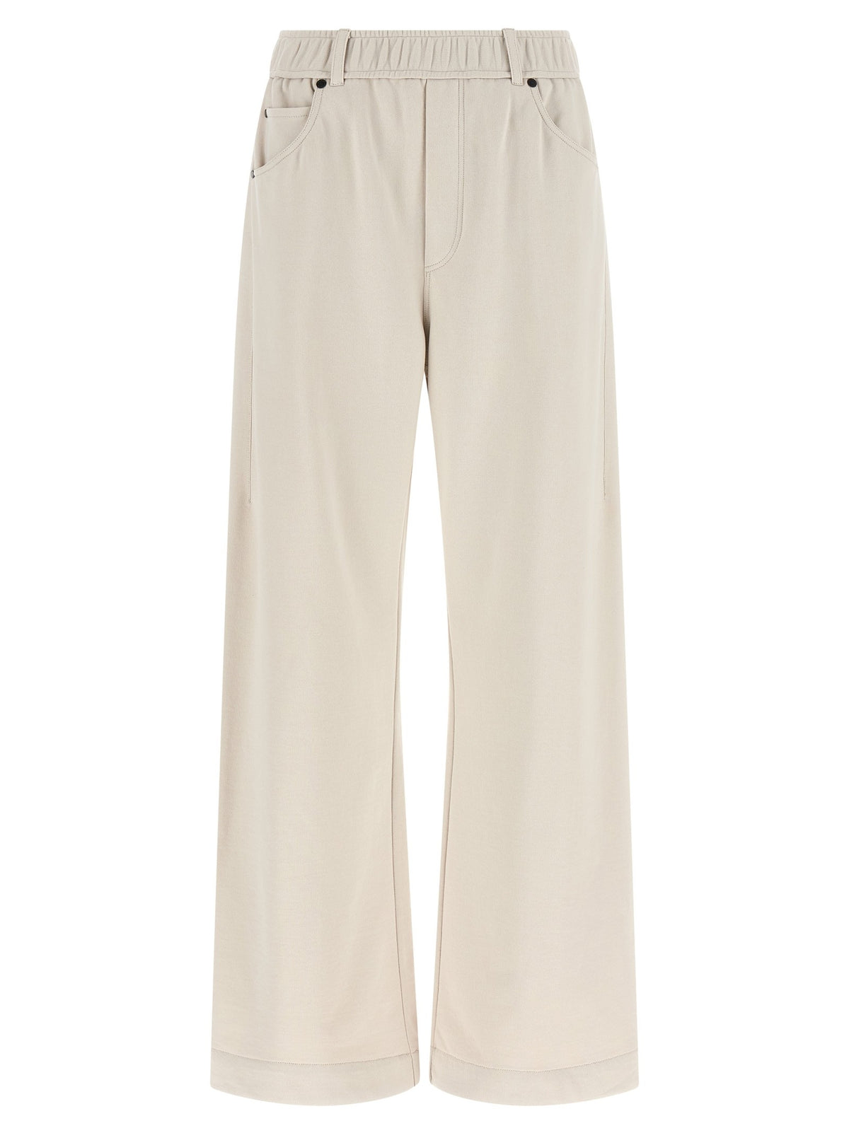 Brunello Cucinelli Smooth Sweatshirt Joggers Beige