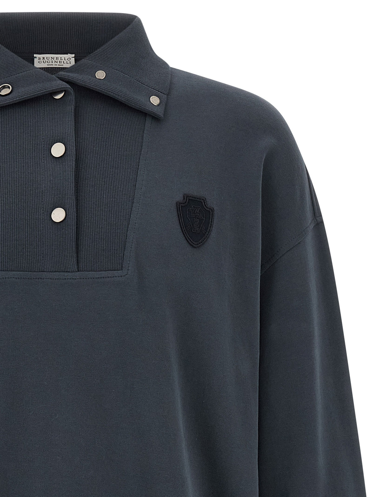 Brunello Cucinelli Smooth Sweatshirt Blue