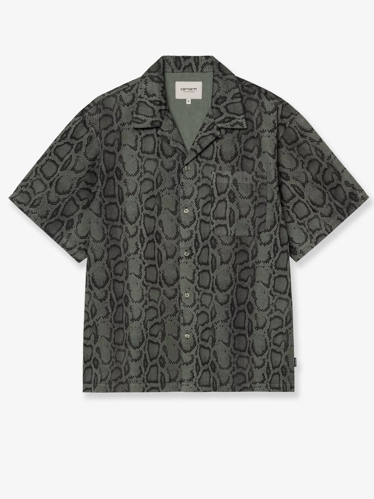 Carhartt Wip Men's Snake Camouflage Cotton Shirt Green