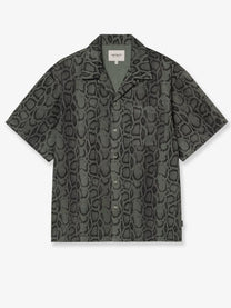 Carhartt Wip Men's Snake Camouflage Cotton Shirt Green