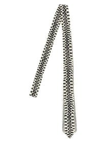 Tom Ford Snake Print Tie Tie White