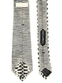 Tom Ford Snake Print Tie Tie White