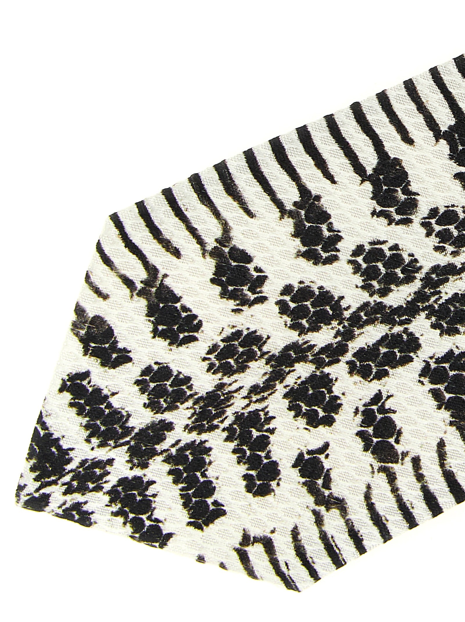 Tom Ford Snake Print Tie Tie White