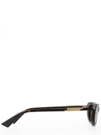 Bottega Veneta Women's Snap Cat Eye Sunglasses Brown