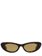 Bottega Veneta Women's Snap Cat Eye Sunglasses Brown