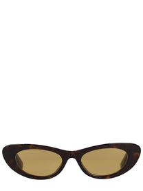 Bottega Veneta Women's Snap Cat Eye Sunglasses Brown