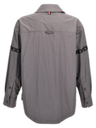 Thom Browne Snap Front Overshirt Grey, view 2
