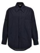 Thom Browne Snap Front Overshirt Blue