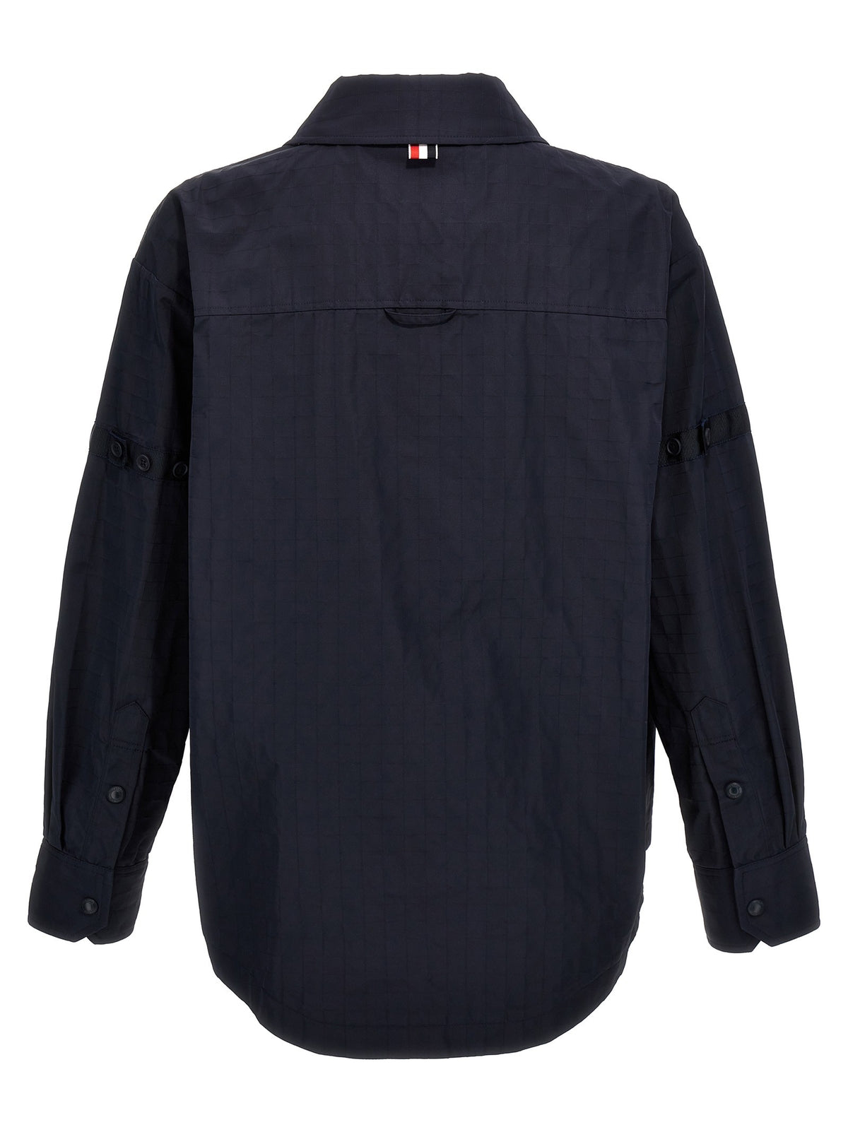 Thom Browne Snap Front Overshirt Blue, view 2
