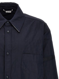 Thom Browne Snap Front Overshirt Blue