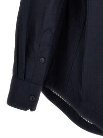 Thom Browne Snap Front Overshirt Blue