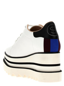 Stella McCartney Sneak Elyse Wedge White