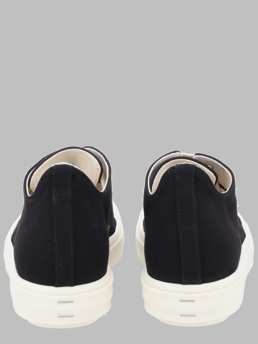 DRKSHDW Men's Sneaker Basse in Denim Di Cotone Black