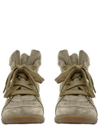 ISABEL MARANT Women's Wedge Sneaker Bobby Beige, view 3