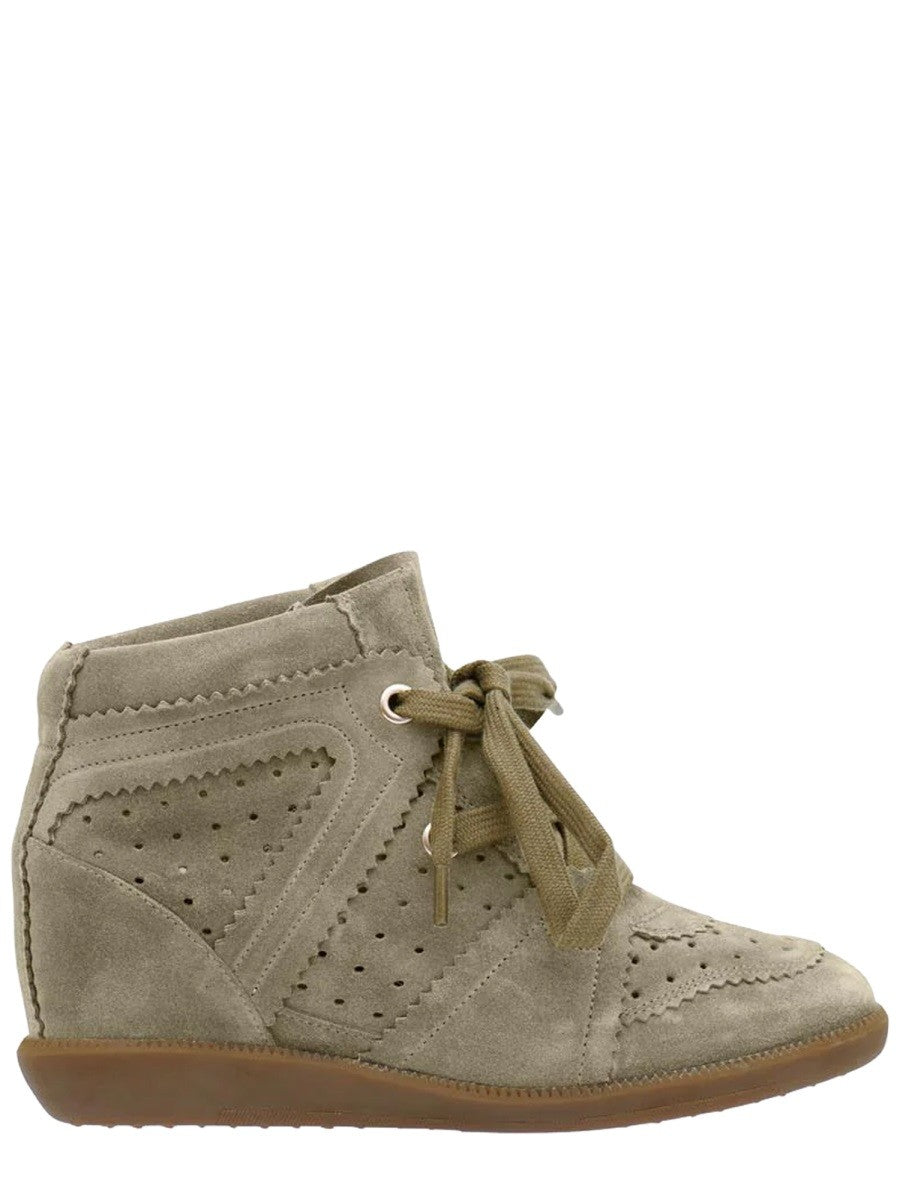 ISABEL MARANT Women's Wedge Sneaker Bobby Beige