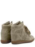 ISABEL MARANT Women's Wedge Sneaker Bobby Beige, view 4