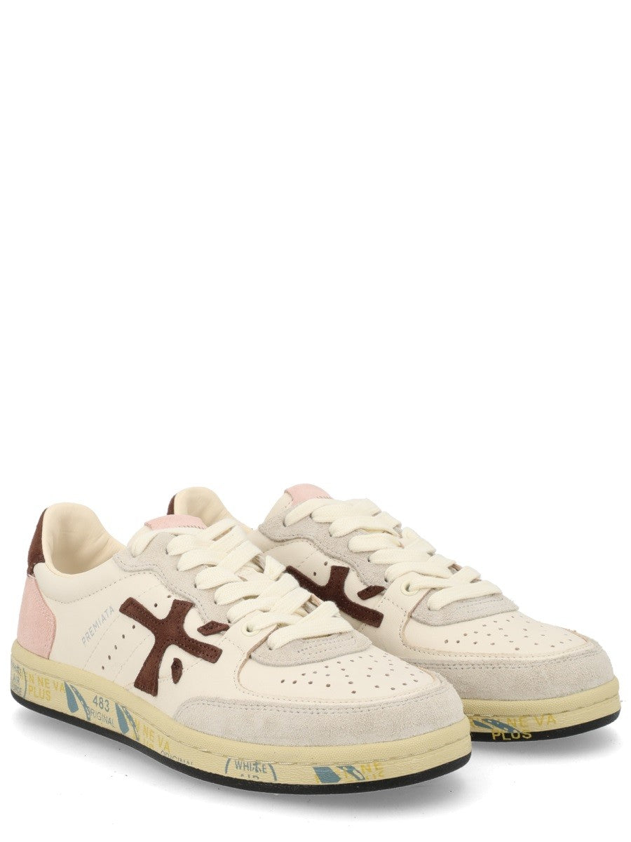 Premiata Women's Sneaker Bsktclad White