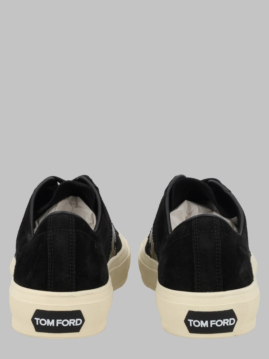 Tom Ford Men's Sneaker Cambridge in Pelle Scamosciata Black