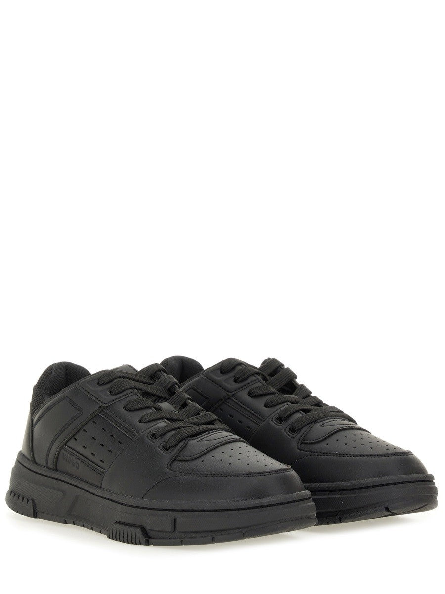 HUGO BOSS Men's Sneaker Con Dettagli in Mesh Black