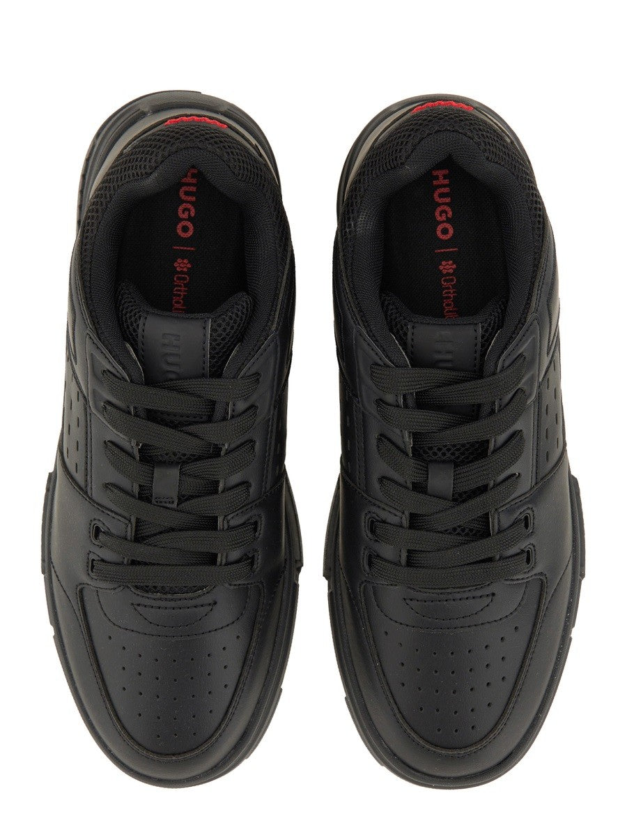 HUGO BOSS Men's Sneaker Con Dettagli in Mesh Black