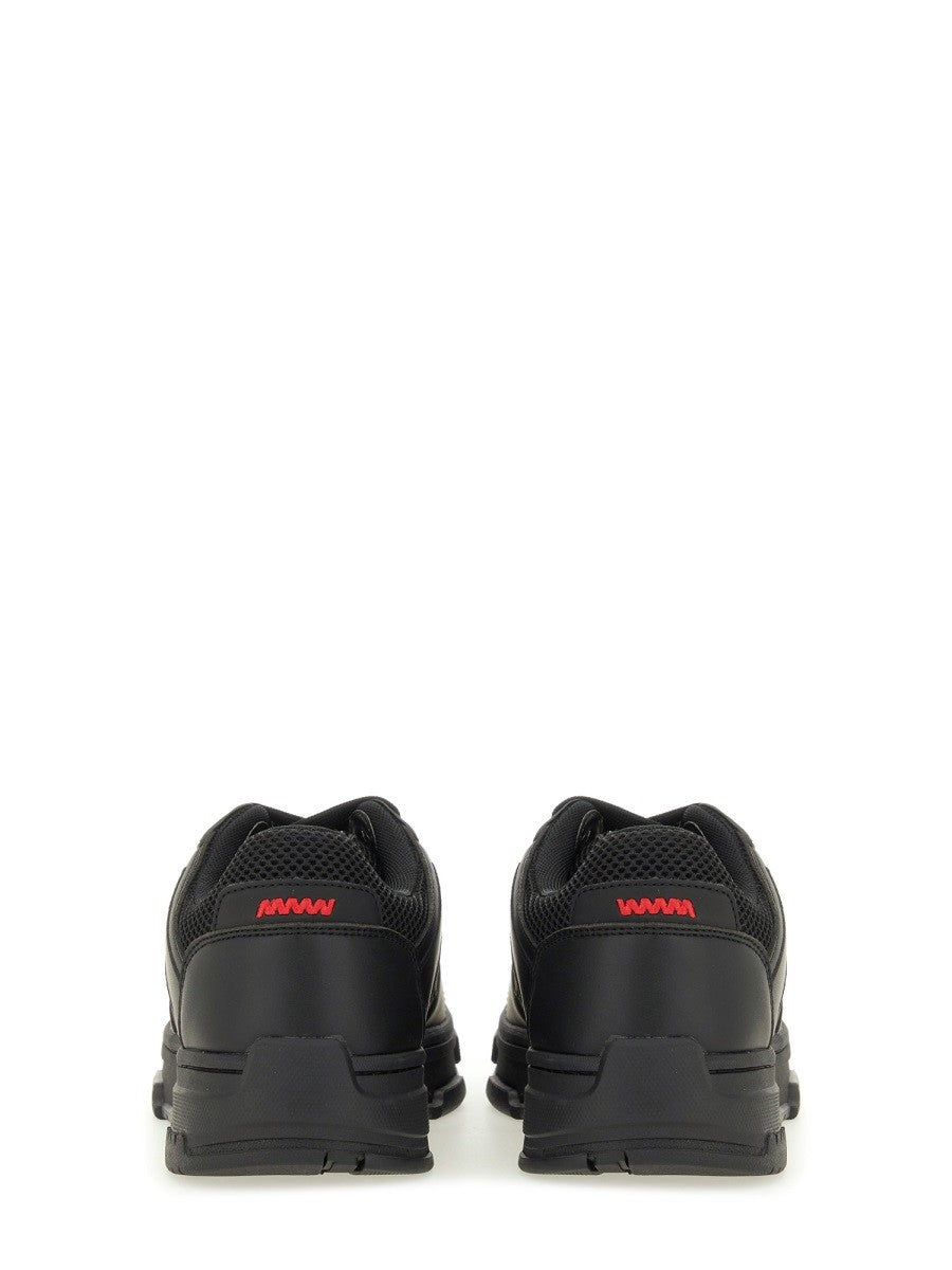 HUGO BOSS Men's Sneaker Con Dettagli in Mesh Black