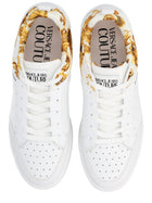 Versace Jeans Couture Men's Sneaker with Motif Weave White, view 5