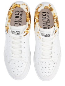 Versace Jeans Couture Men's Sneaker Con Motivo Weave White