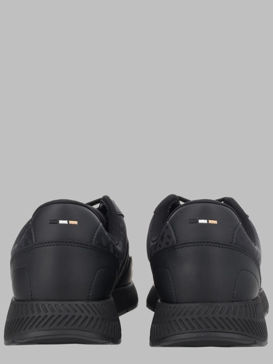 BOSS Men's Sneaker Con Monogrammi Black