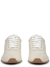 Toteme Women's Sneaker Flex in Suede Beige