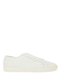Saint Laurent Men's Sneaker Gym in Pelle Liscia White