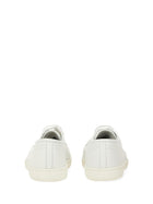 Saint Laurent Men's Leather Liscia Sneaker Gym White, view 3