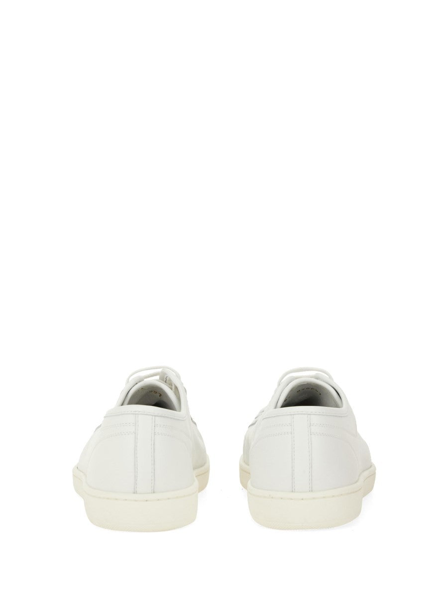 Saint Laurent Men's Sneaker Gym in Pelle Liscia White