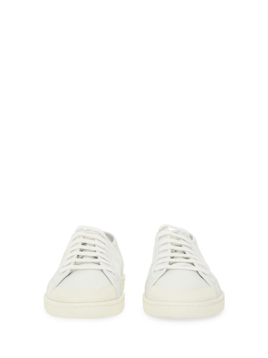 Saint Laurent Men's Sneaker Gym in Pelle Liscia White