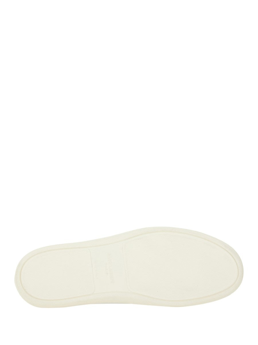 Saint Laurent Men's Sneaker Gym in Pelle Liscia White