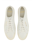 Saint Laurent Men's Leather Liscia Sneaker Gym White, view 6
