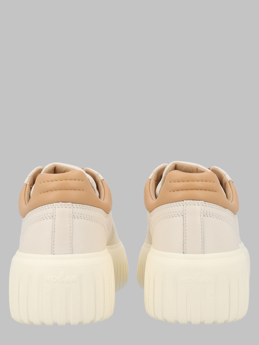 Hogan Women's Sneaker Stripes Beige