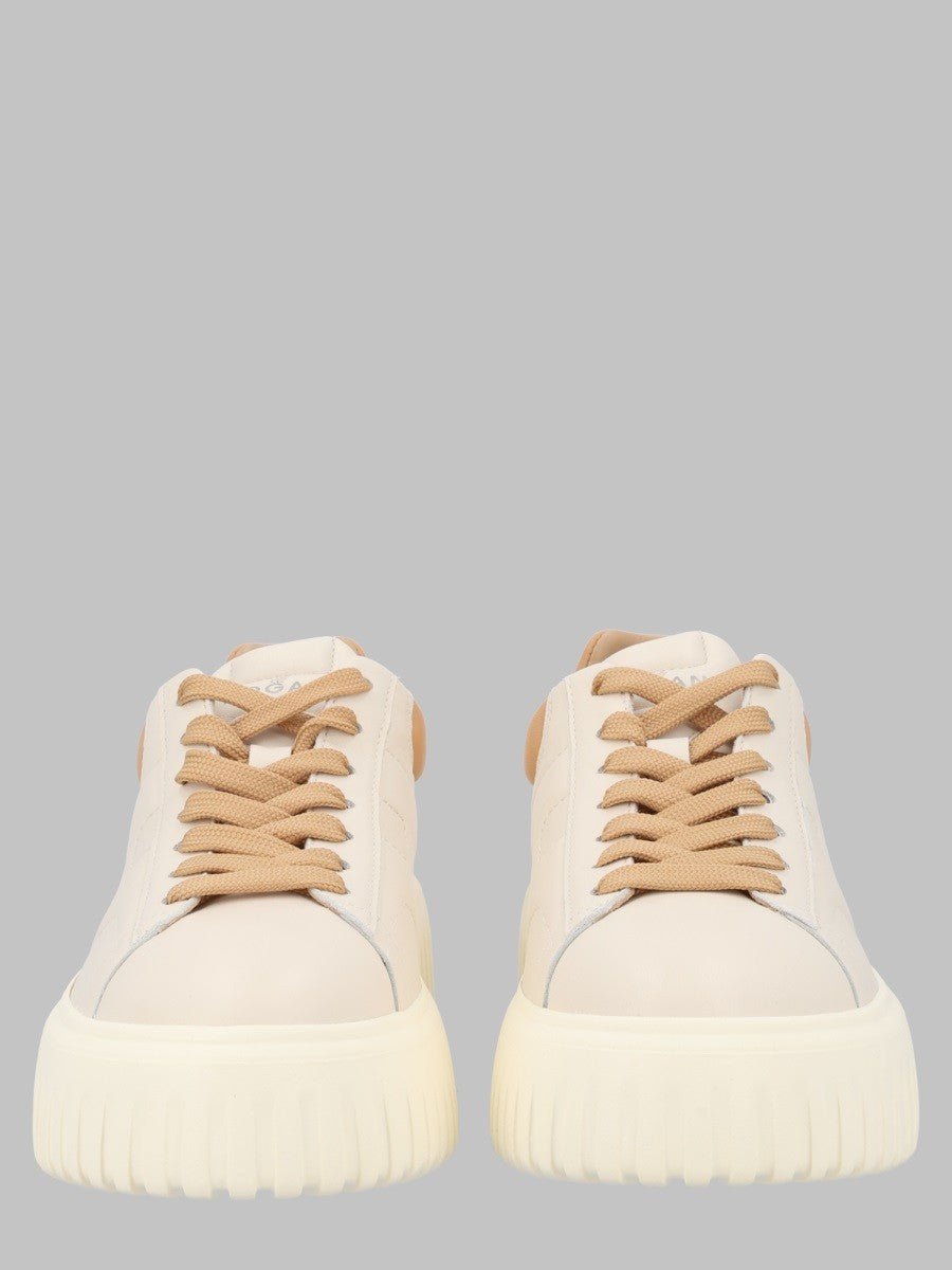 Hogan Women's Sneaker Stripes Beige