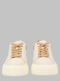 Hogan Women's Sneaker Stripes Beige