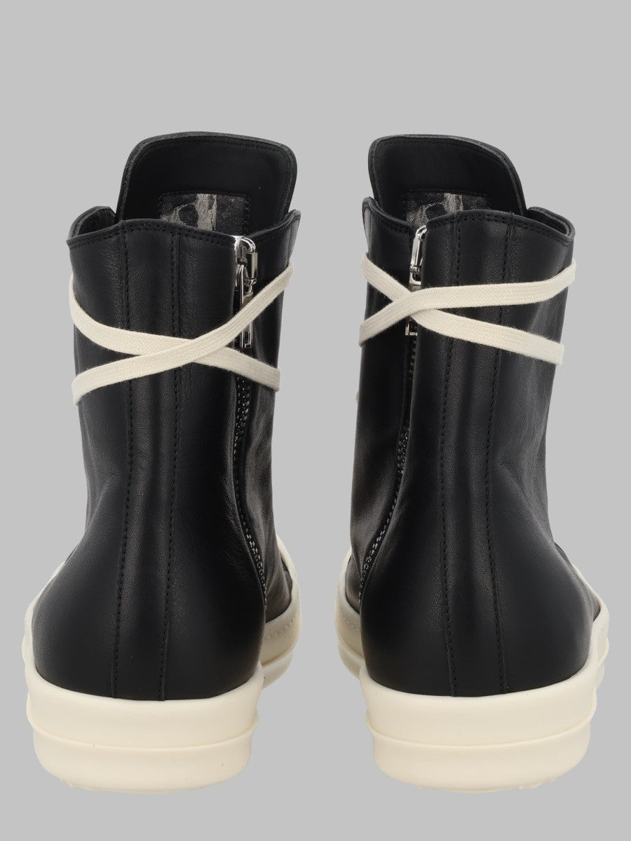 Rick Owens Men's Sneaker in Pelle Black