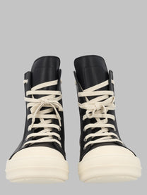 Rick Owens Men's Sneaker in Pelle Black