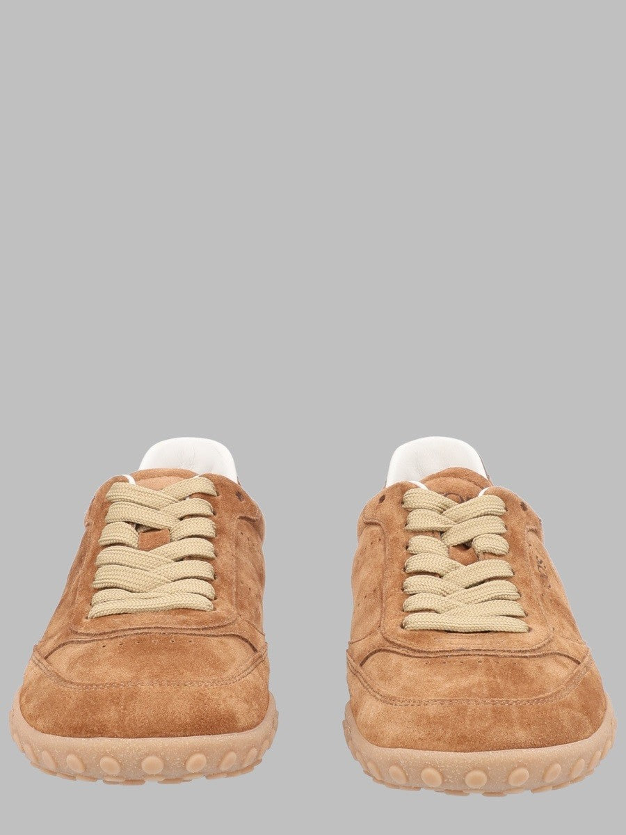 Tod's Women's Sneaker in Suede Beige