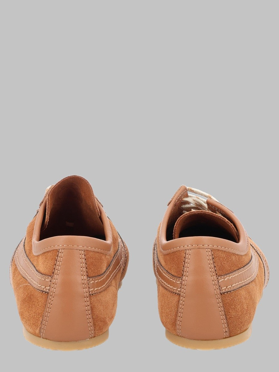 Dries Van Noten Women's Sneaker in Suede Beige