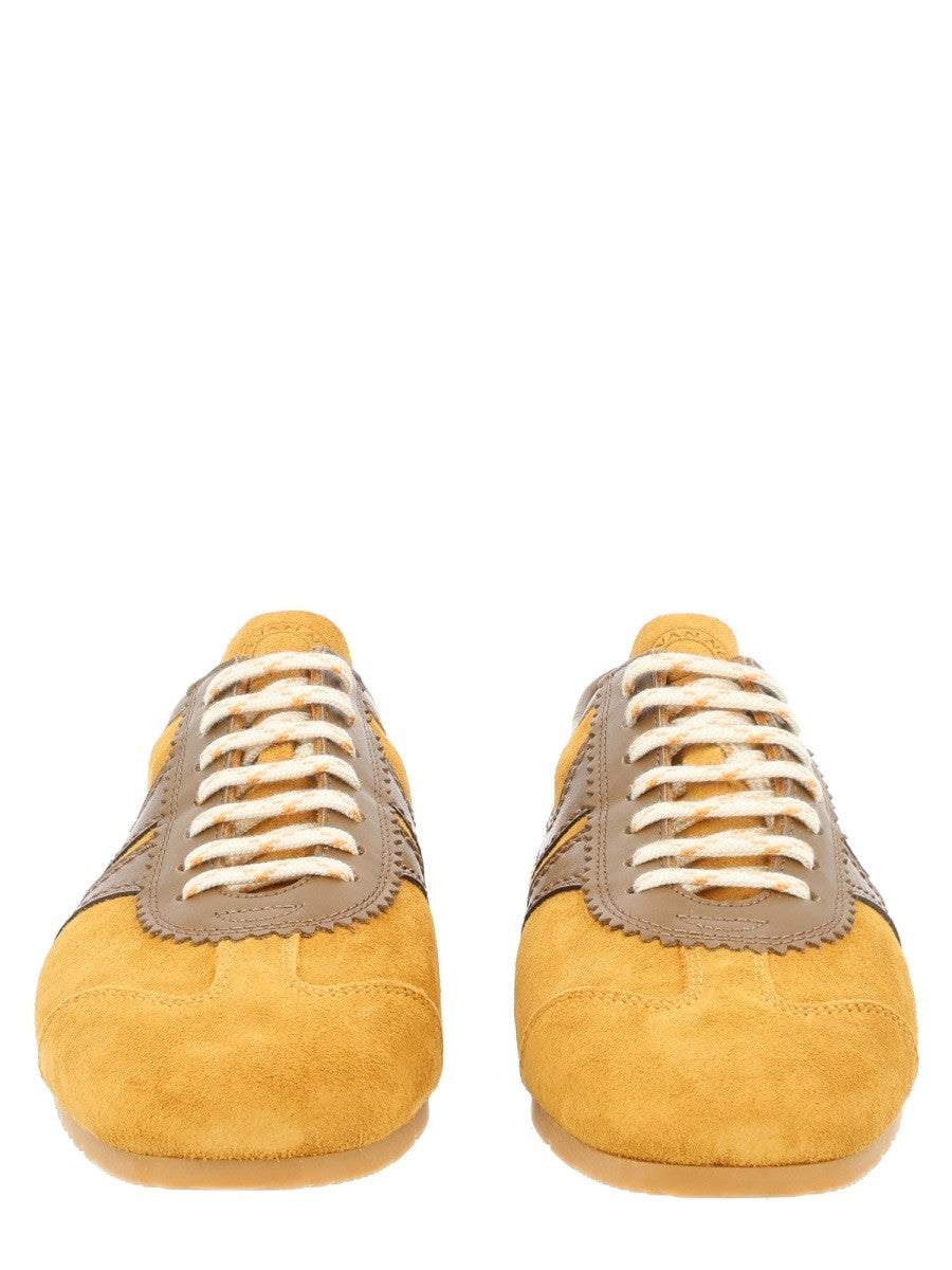 Dries Van Noten Women's Sneaker in Suede Beige