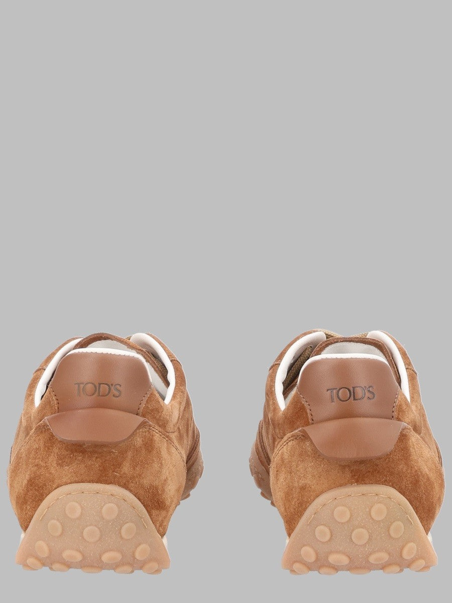 Tod's Women's Sneaker in Suede Beige