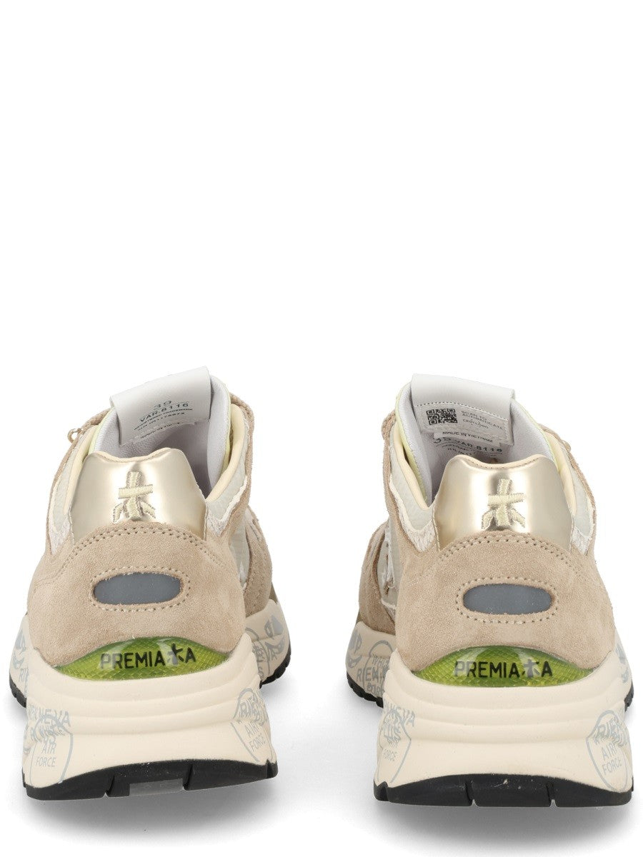 Premiata Women's Sneaker Mased Beige, view 4